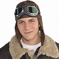 Pilot Hat and Goggles Air Aviation Gear Cap Air Captain Thingamajiggercopter