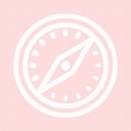 Pink Cloud Safari Icon