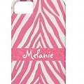 Pink Zebra Print iPhone Case