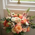 Pink and Peach Wedding Flowers