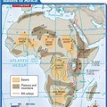 Plateaus in Africa Map Details