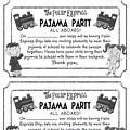 Polar Express Pajama Party Letter