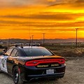 Police Car 4K Sunset in Background