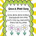 Preschool Songs About Plants