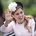 Princesses Eugenie and Beatrice at King Charles Trooping the Colour