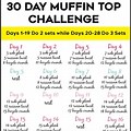Printable 30-Day Muffin Top Challenge