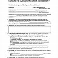 Printable Free Concrete Contract