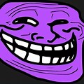 Purple Troll Face Instagram PFP