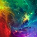 Purple Yellow and Red Galaxy