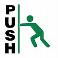 Push Door Sign Pic Clip Art