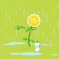 Raining Cartoon Animation GIF