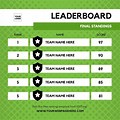 Ranking Board Template