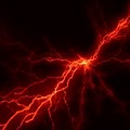 Red Lightning Storm Background