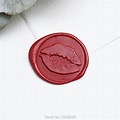 Red Wax Lip Seal Stamp