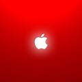 Red White Apple Logo iPhone Wallpaper