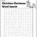 Religious Christmas Word Search Free Printable