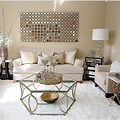 Rose Gold Theme Living Room Wallpaper