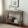 Rustic Gray Console Table