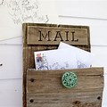 Rustic Wall Mounted Mail Organizer
