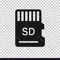 SD Card Line Icon