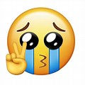 Sad Peace Emoji
