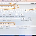 Safari Toolbar Settings