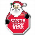 Santa Claus Stop Here Clip Art