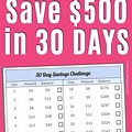 Save Money Challenge 30-Day