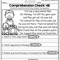 Second Grade Reading Comprehension Worksheets