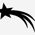 Shooting Star Silhouette Png