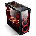Silver PC Case with Red LED