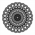 Simple Geometric Mandala Coloring Pages
