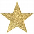 Small Glitter Gold Star Cut Out