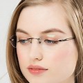 Small Oval Rimless Glasses