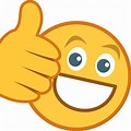 Smiling Face Thumbs Up Emoji