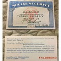 Social Security Card Front and Back