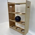 Solid Wood Bowling Ball Rack