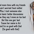 Song Lyrics Wallpaper Ariana Grande