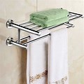 Stainless Steel Bathroom Towel Shelf