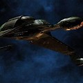 Star Trek Klingon Bird of Prey Ship Artwork