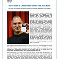 Steve Jobs Article About Life