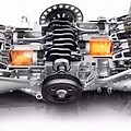 Subaru Boxer Engine Cross Section View
