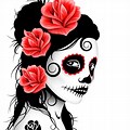 Sugar Skull Girl Art Day of the Dead