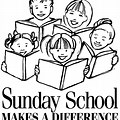 Sunday School Clip Art Black and White