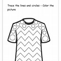 T-Shirt Worksheet Tracing Lines
