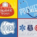Thank You First Responders Free SVG