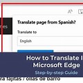 Translate Spanish to English Microsoft Edge