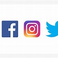 Twitter and Instagram On Letter Logo