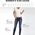 UK Jeans Size Chart