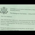 USA Visa Refusal Letter